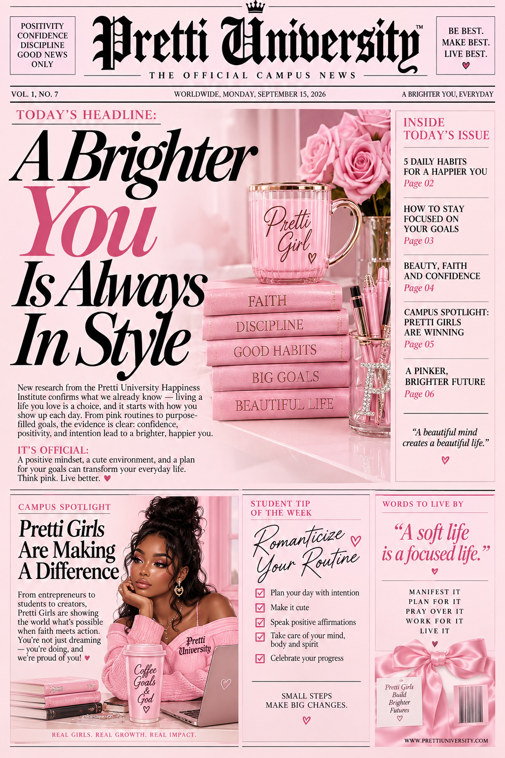 A Brighter You Is Always in Style: Welcome to the Pretti University Press 💗