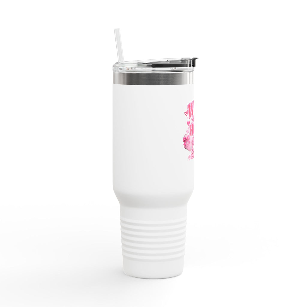 Work From Home Babe 40oz Insulated Travel Mug