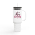 God’s Pretty Daughter 40 oz Tumbler with Handle & Straw – Pink Christian Travel Cup for Women | Faith-Based Gift