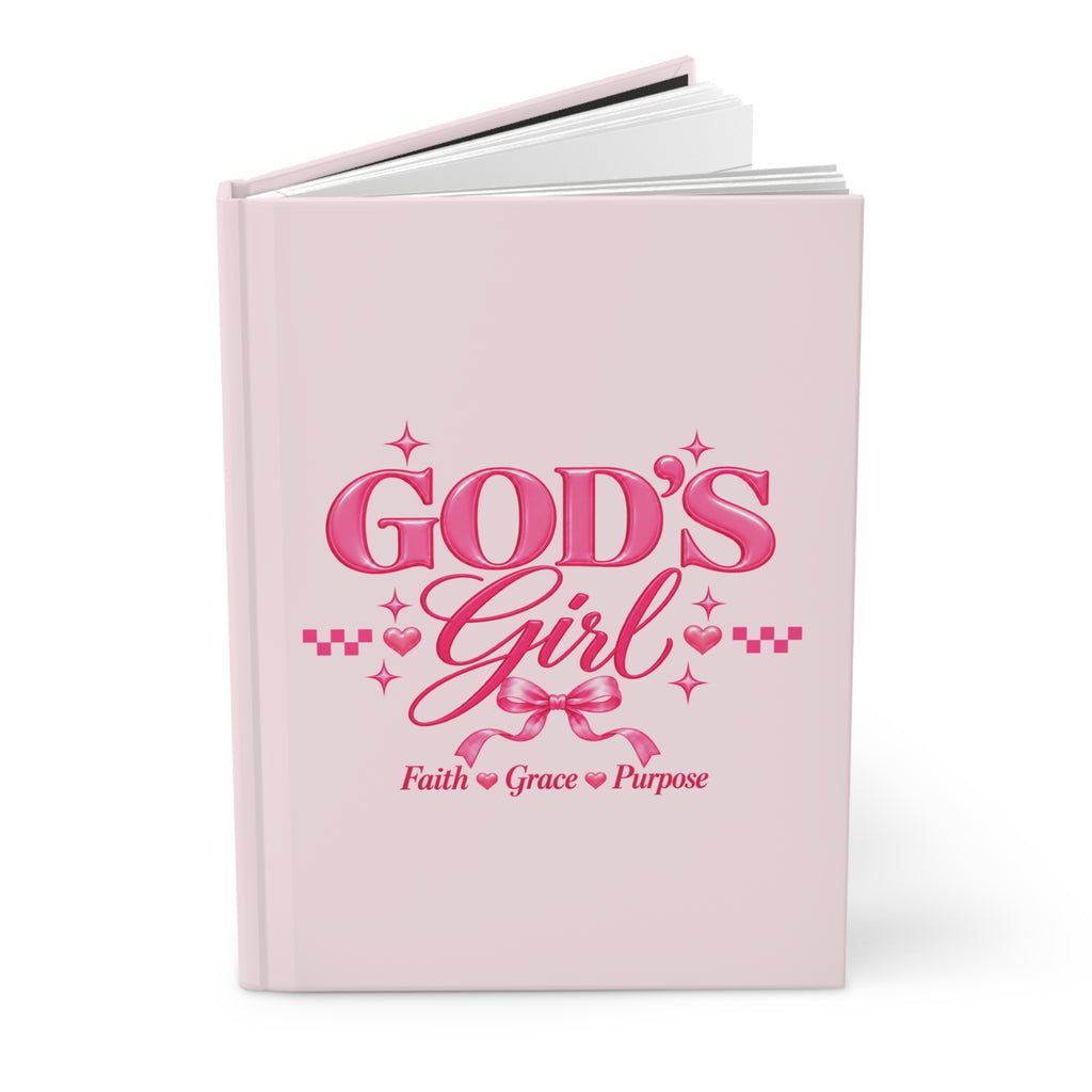 God’s Girl Faith-Filled Hardcover Journal – Pink Christian Notebook | Faith, Grace & Purpose
