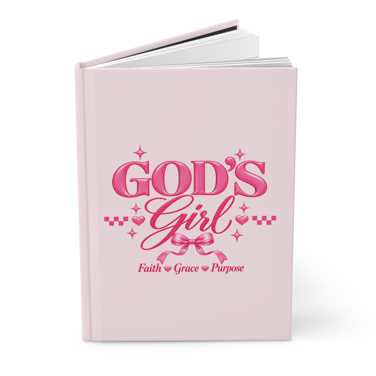 God’s Girl Faith-Filled Hardcover Journal – Pink Christian Notebook | Faith, Grace & Purpose