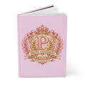 Pretti University Pink Crest Hardcover Journal