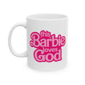 Barbie Vibes Ceramic Mug – Pink Retro Logo Coffee Cup (11oz & 15oz)