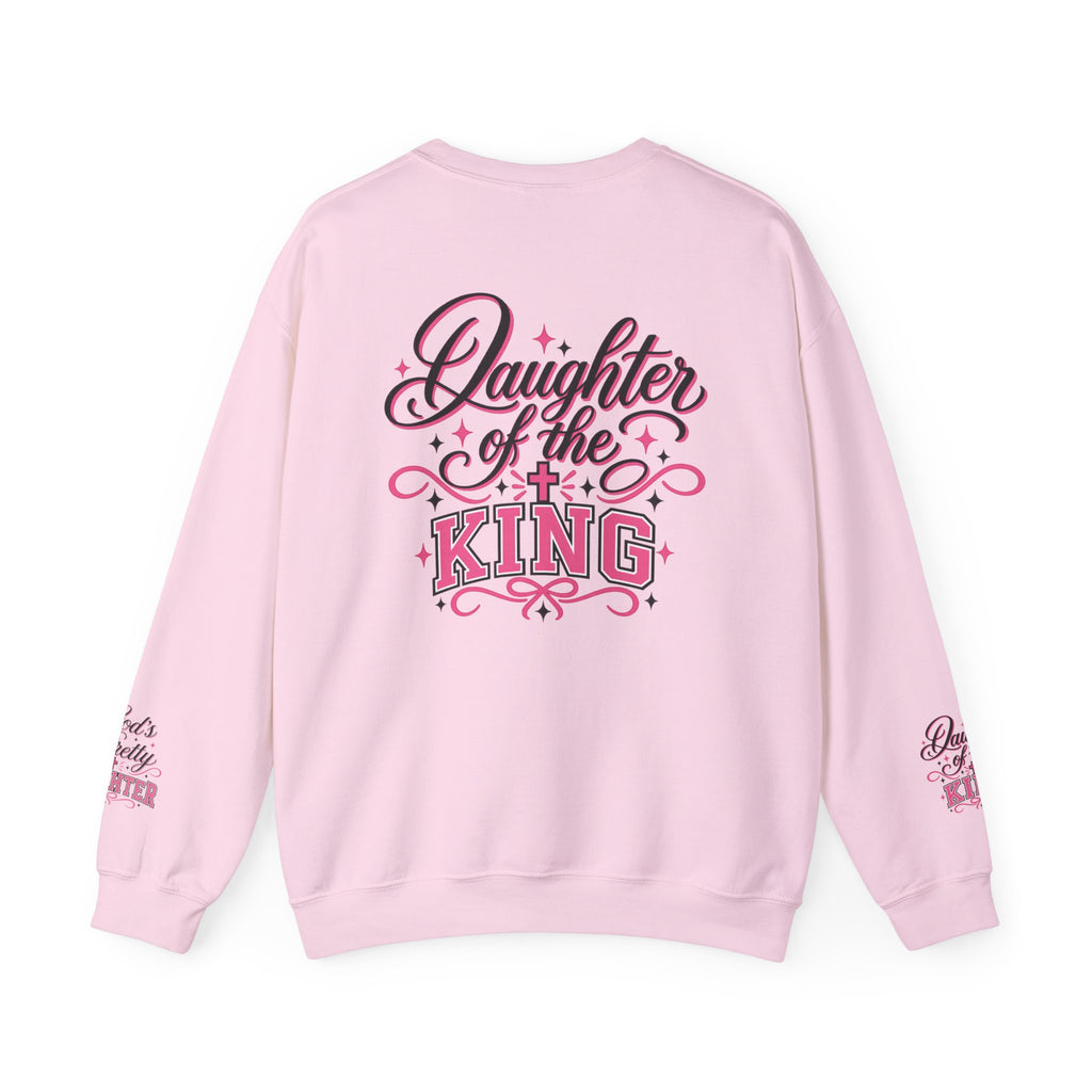 God's Pretty Daughter Crewneck Sweatshirt — "Daughter of the King" Christian Pullover