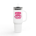 Work From Home Babe 40oz Insulated Travel Mug