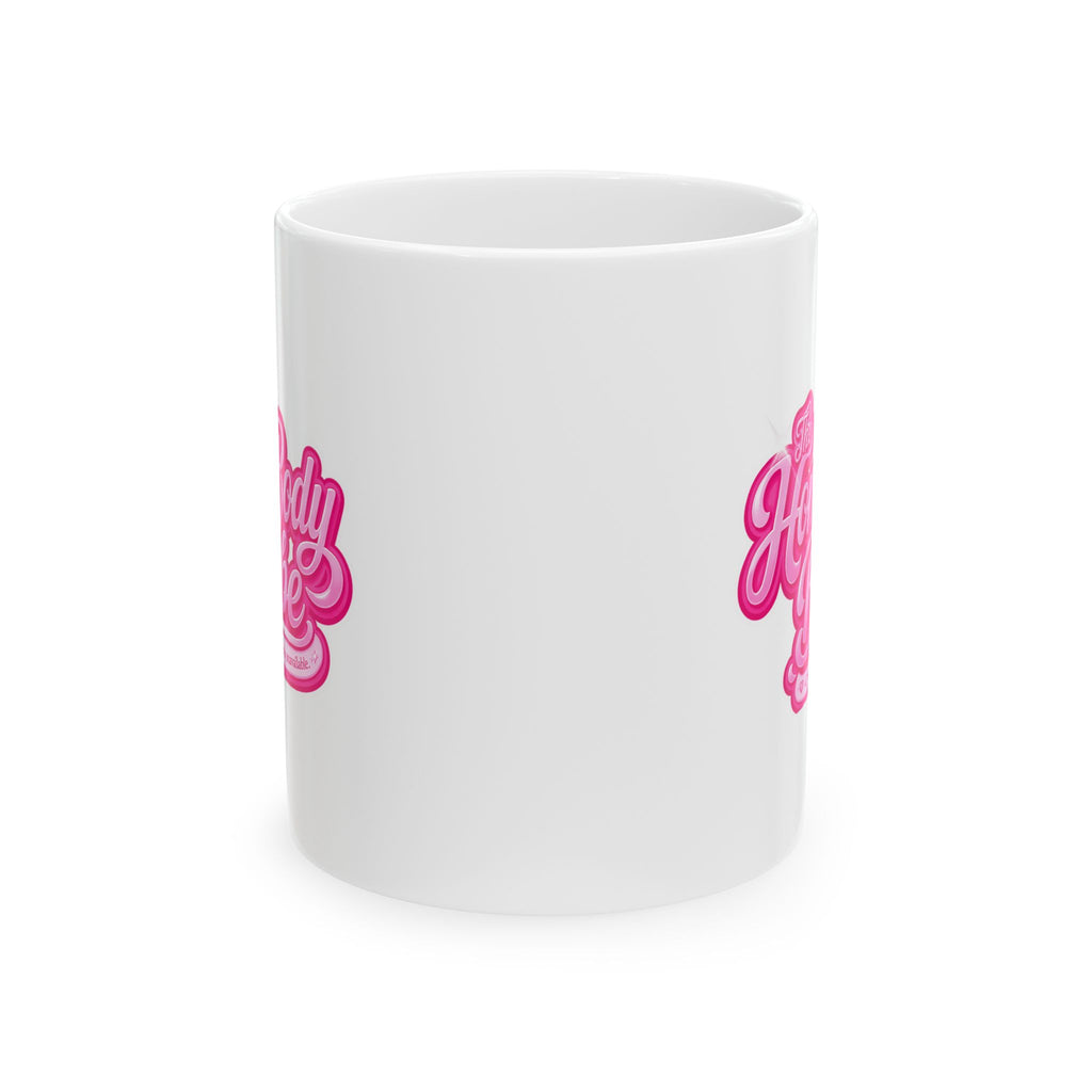 Ceramic Mug - Cute 'The Home Body' Pink Design (11oz, 15oz)