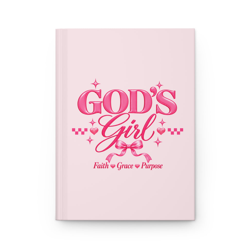 God’s Girl Faith-Filled Hardcover Journal – Pink Christian Notebook | Faith, Grace & Purpose