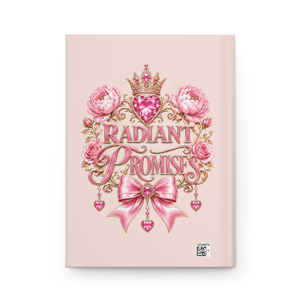 Radiant Promises Hardcover Journal — Pink Floral Crowned Keepsake