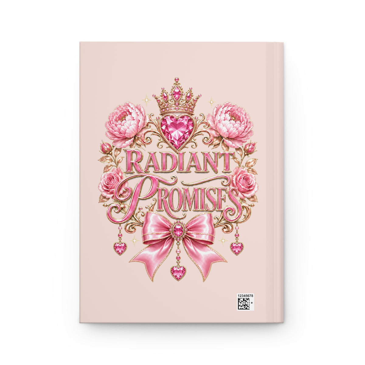 Radiant Promises Hardcover Journal — Pink Floral Crowned Keepsake