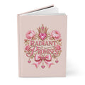 Radiant Promises Hardcover Journal — Pink Floral Crowned Keepsake