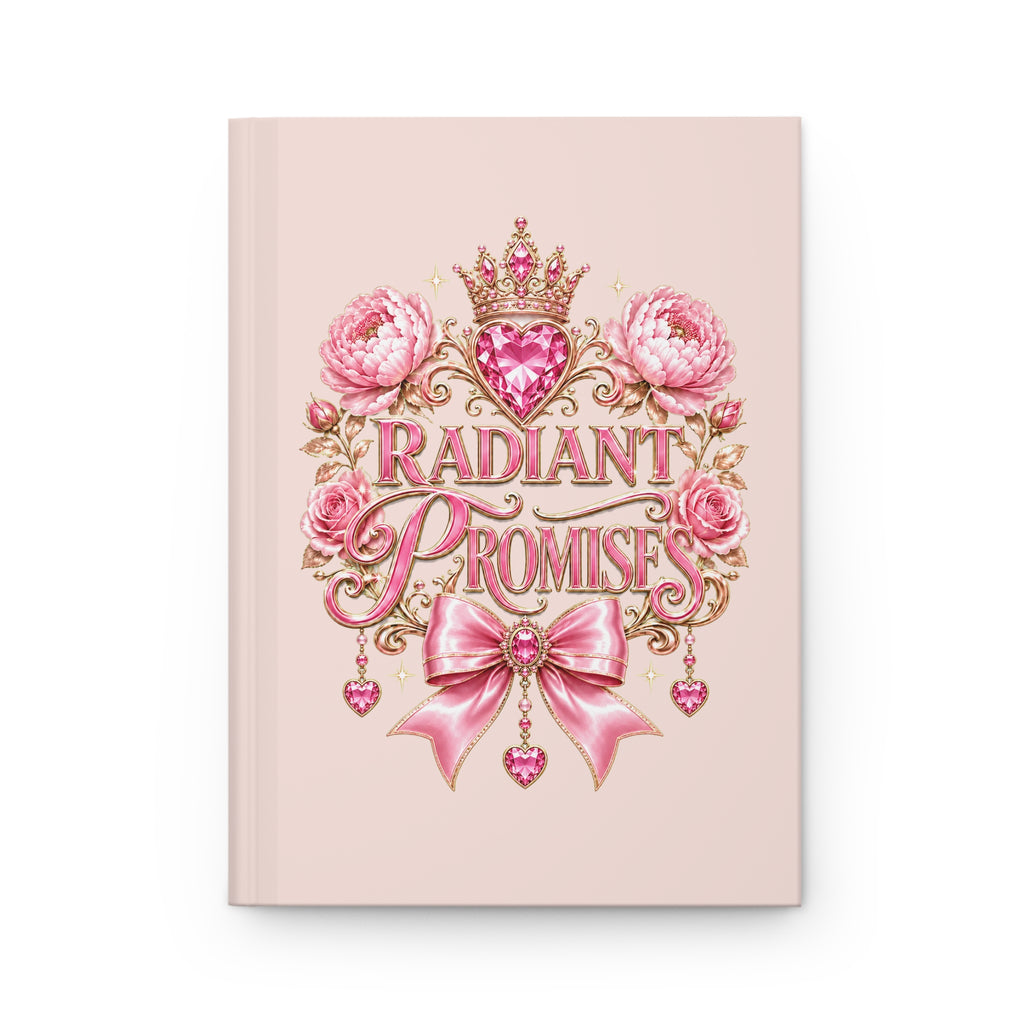 Radiant Promises Hardcover Journal — Pink Floral Crowned Keepsake