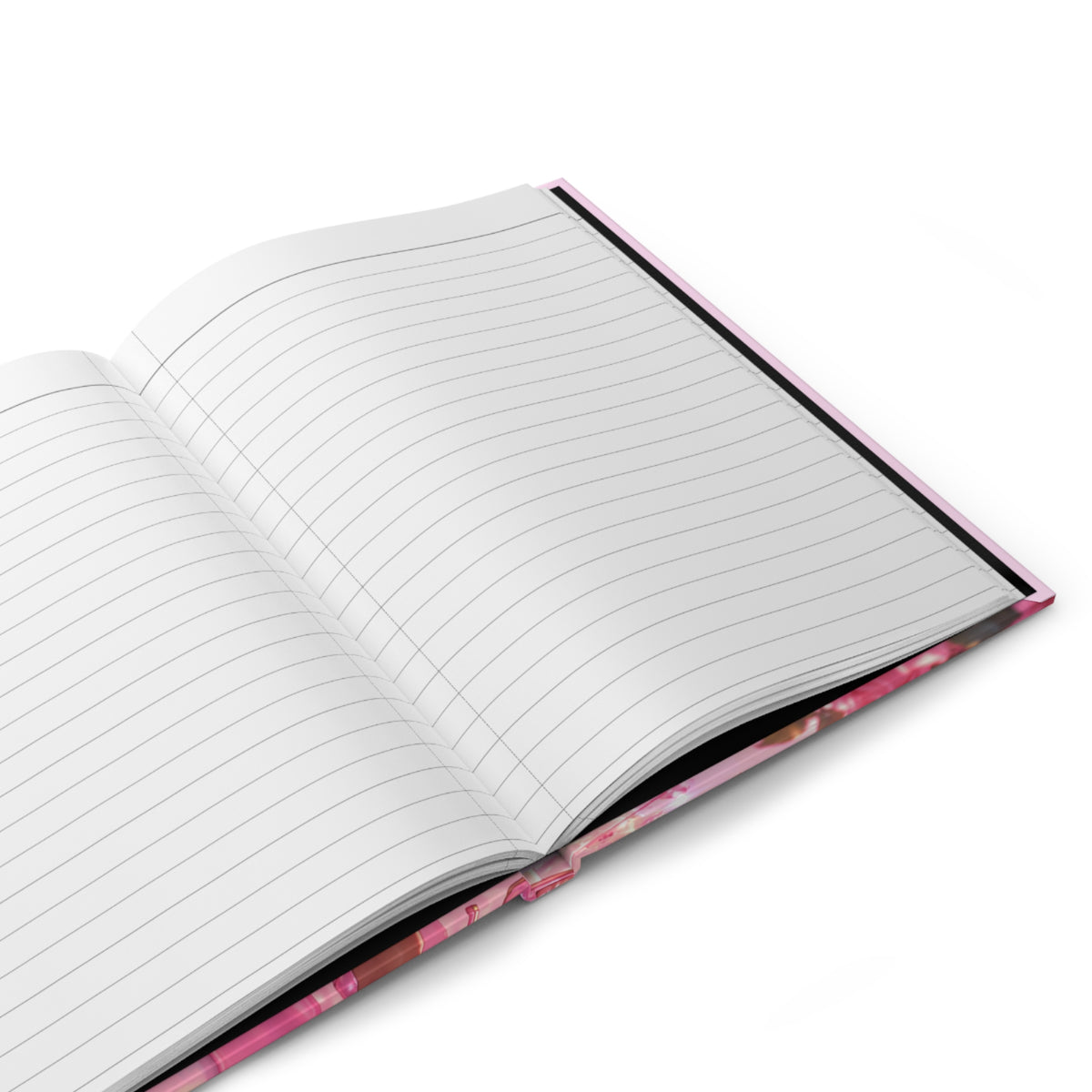 Pretty in Pink Hardcover Journal – Curly Girl Glam Notebook | Pretti University Aesthetic