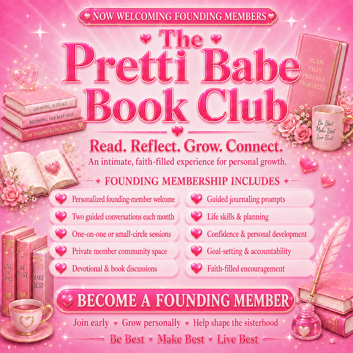 Pretti Babe Book Club - Founding-Member Membership