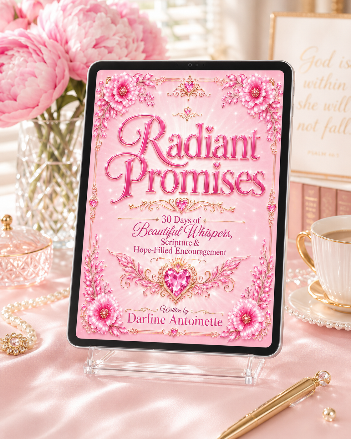 Digital Devotional eBook - Radiant Promises - 30 Days of Beautiful Whispers, Scripture & Hope-Filled Encouragement
