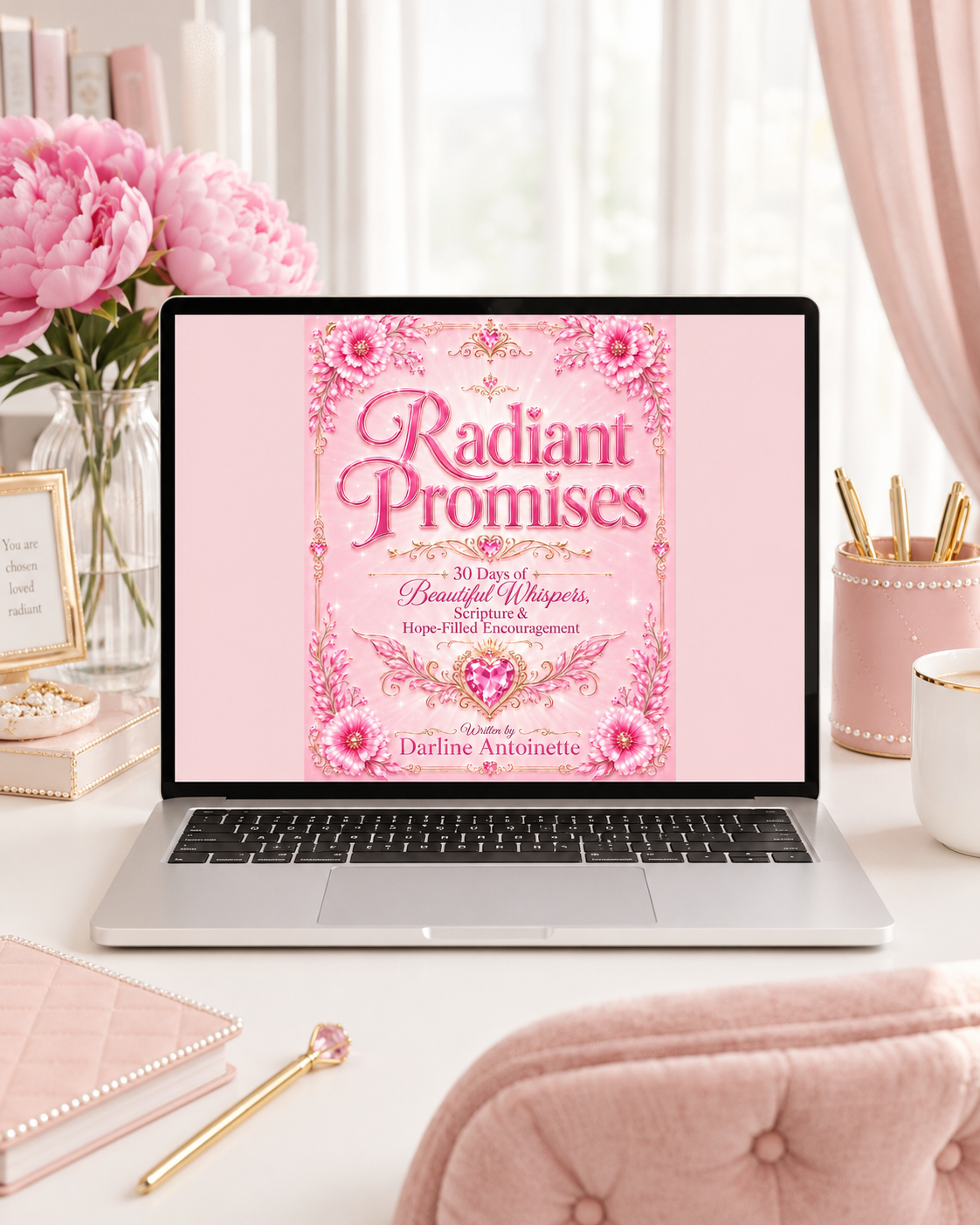 Digital Devotional eBook - Radiant Promises - 30 Days of Beautiful Whispers, Scripture & Hope-Filled Encouragement