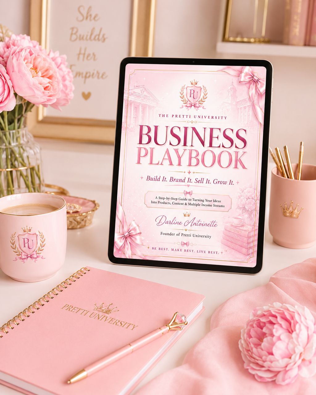 The Pretti University Business Playbook - Turn Your Ideas Into Products, Content & Multiple Income Streams